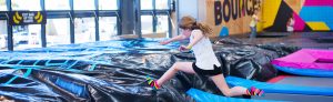 Photo of a girl running into the Big Bag