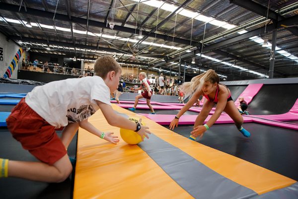 Photo of kids playing Dodgeball