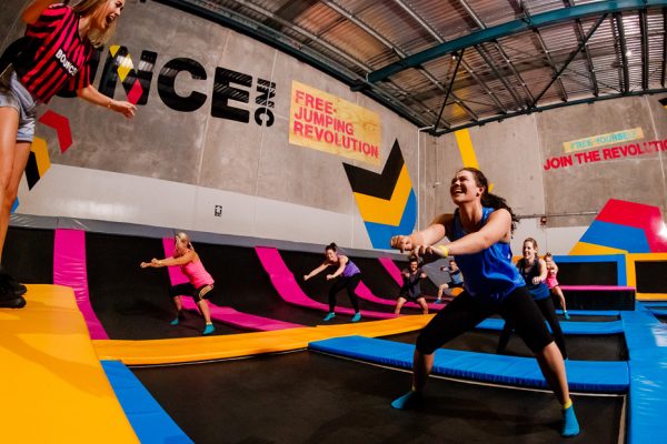 Photo of a group doing BOUNCE FIT